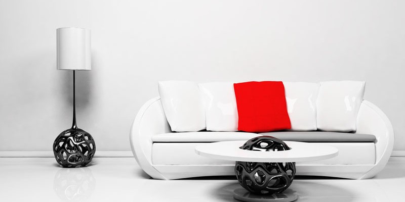 Modern interior design of living room